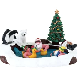 Bain de minuit avec le Père Noel – Lemax