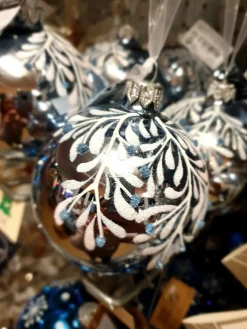 Boule en verre – Bleue et brillante