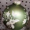 boule verte floral