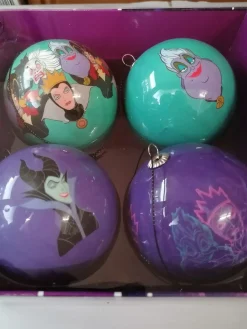 Box de 4 boules Disney Vilains