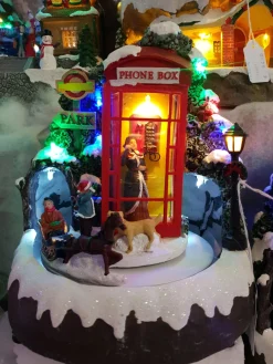 Cabine téléphonique Père Noël – Musicale – Maison