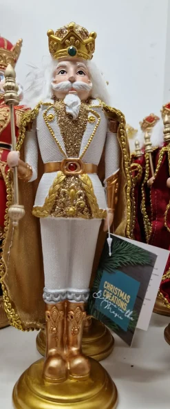 Casse noisette résine or et blanc