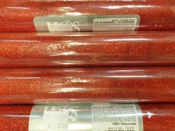 Chemin de table rouge pailleté