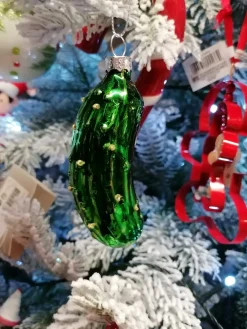 Cornichon de Noel en verre