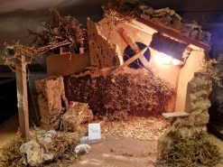 Crèche artisanale bois