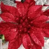 Grand poinsettia sur pince
