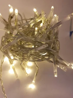 Guirlande lumineuse blanc chaud 7m piles