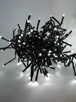 Jeu de lumière blanc froid grappe 5m50