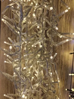 Jeu de lumière grappe blanch chaud 14,5m