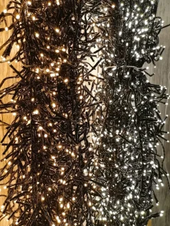 Jeu de lumière grappe/boa blanc chaud/froid