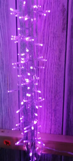 Jeu de lumières rose