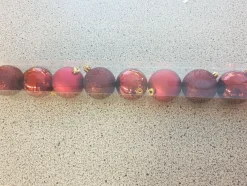 Lot de 10 boules rouges