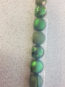 Lot de 10 boules vertes