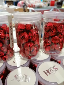 Lot de grelots rouges