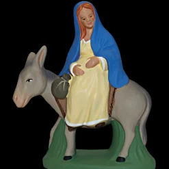 Marie enceinte sur l&rsquo;âne