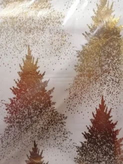 Nappe effet lin déco sapin