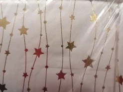 Nappe effet lin motif étoile