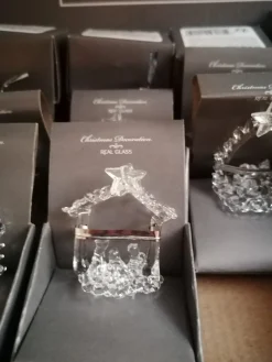 Petite crèche en verre