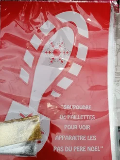 Pochoir – Les pas du Père-Noël