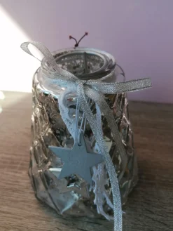 PROMO bougeoir argenté