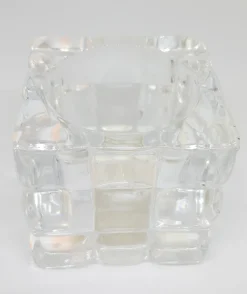 PROMO Bougeoir cube en verre