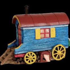 Roulotte de gitans bleue