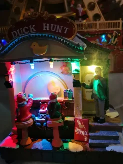 Scène de Noel – foire – stand de tire