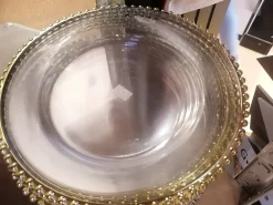 Sous assiette transparente