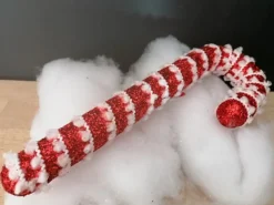 Sucre d&rsquo;orge à suspendre rouge-blanc 30CM